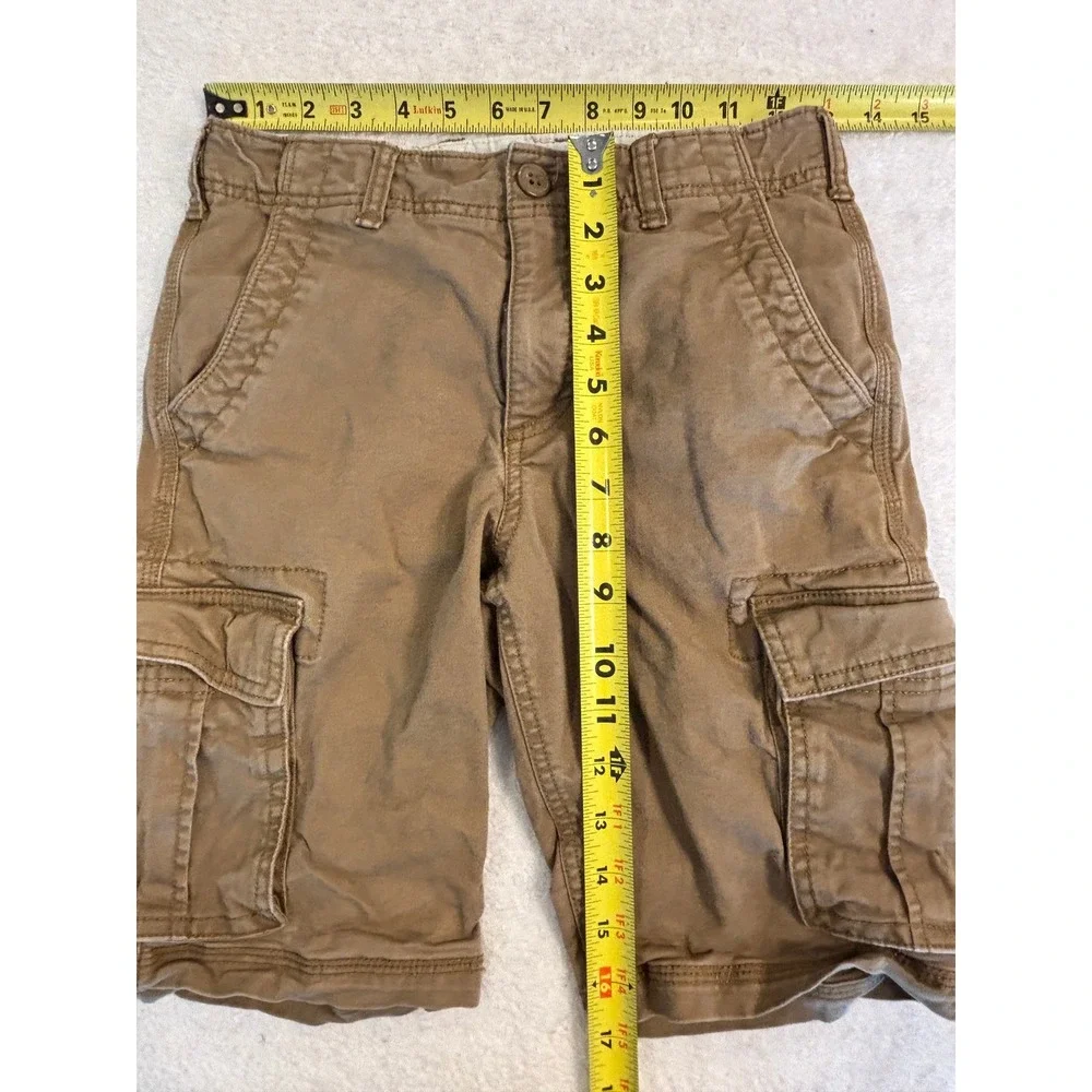 Gap Kids Boys‎ Brown Cargo Shorts Size 16 Slim Cotton Utility Casual Pockets